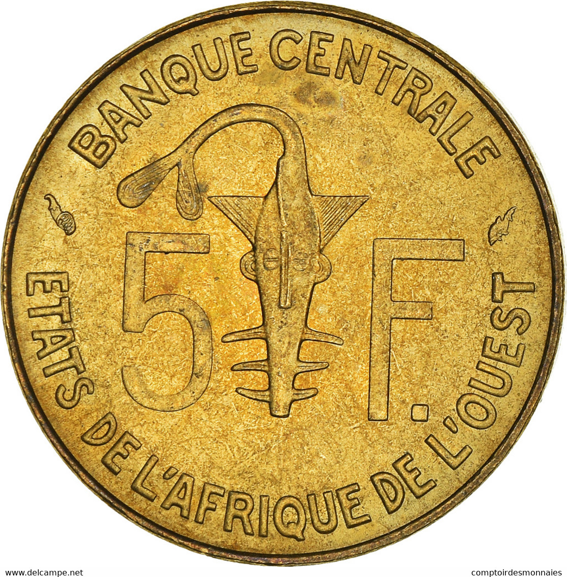 Monnaie, Communauté économique Des États De L'Afrique De L'Ouest, 5 Francs - Ivory Coast