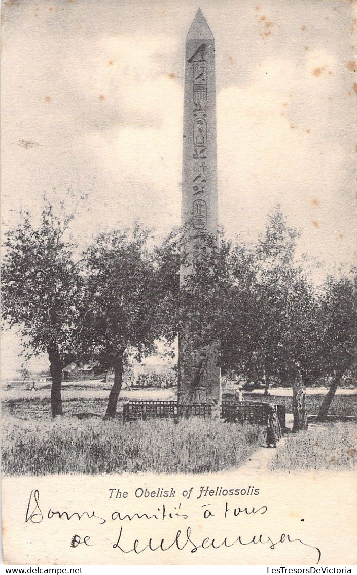 Le Caire - The Obelisk Of Heliossolis - Obélisque D'héliopolis - Oblitéré Au Caire En 1905 - Lichtenstern Et Harari N°88 - El Cairo