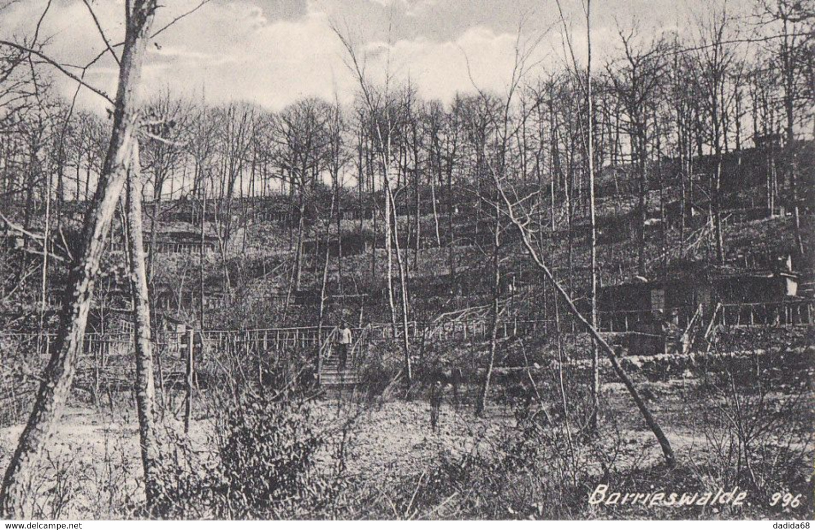 CARTE PHOTO ALLEMANDE - GUERRE 14 -18 - BORRIESWALD (ARGONNE) - CAMP ALLEMAND (N° 5) - Guerre 1914-18