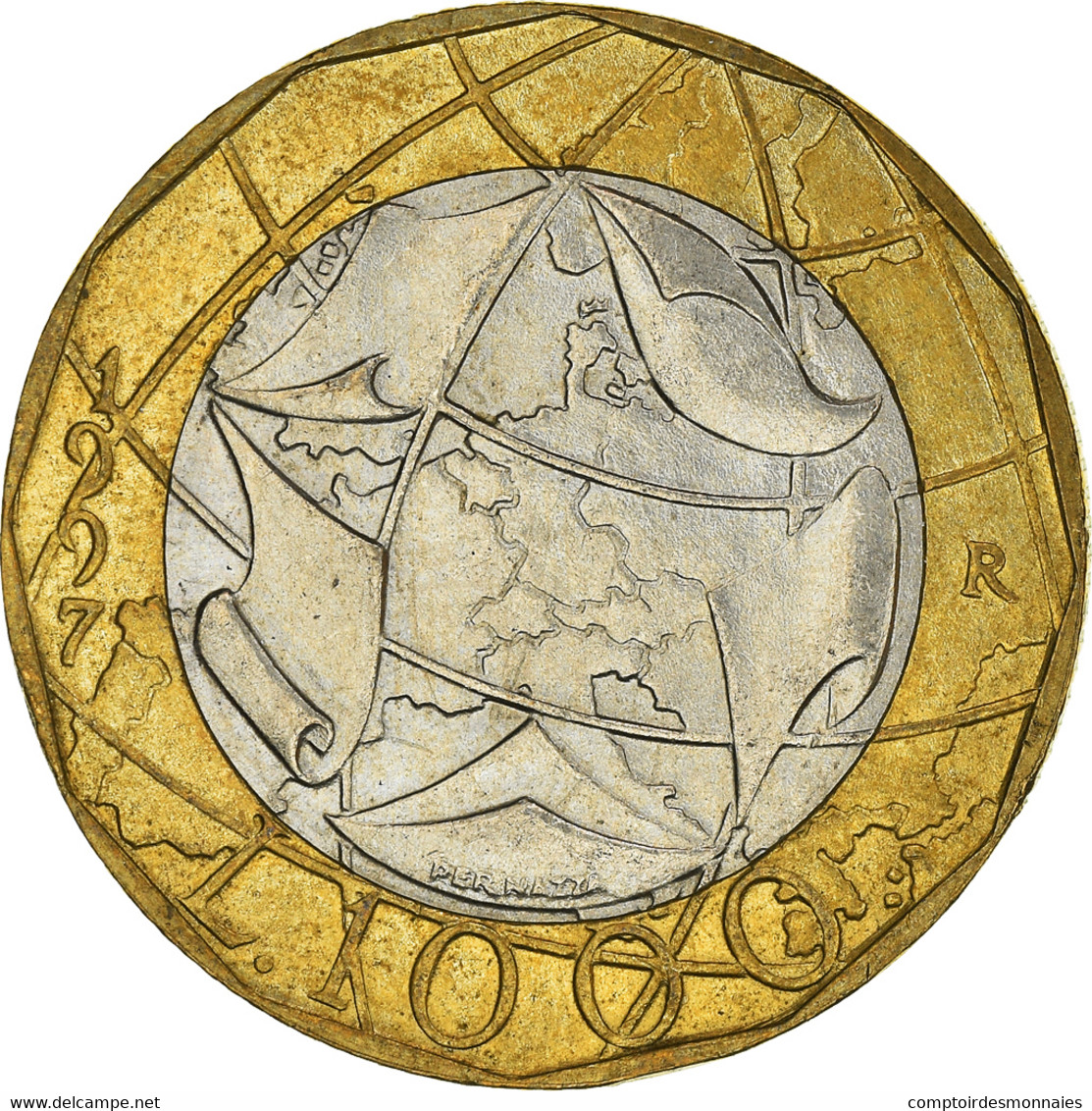 Monnaie, Italie, 1000 Lire, 1997 - 1 000 Liras