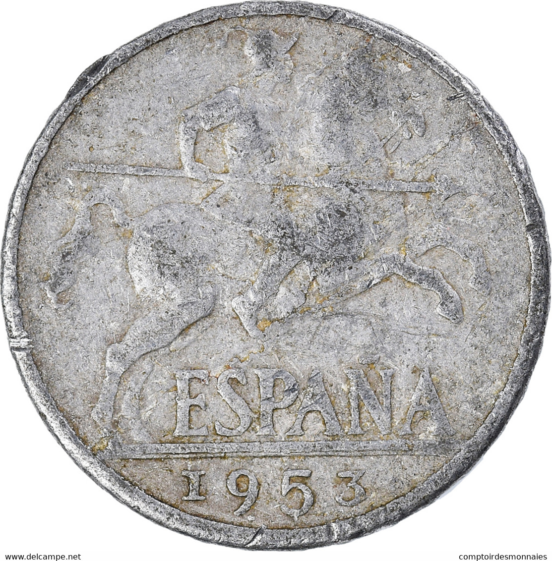 Monnaie, Espagne, 10 Centimos, 1953 - 10 Centesimi