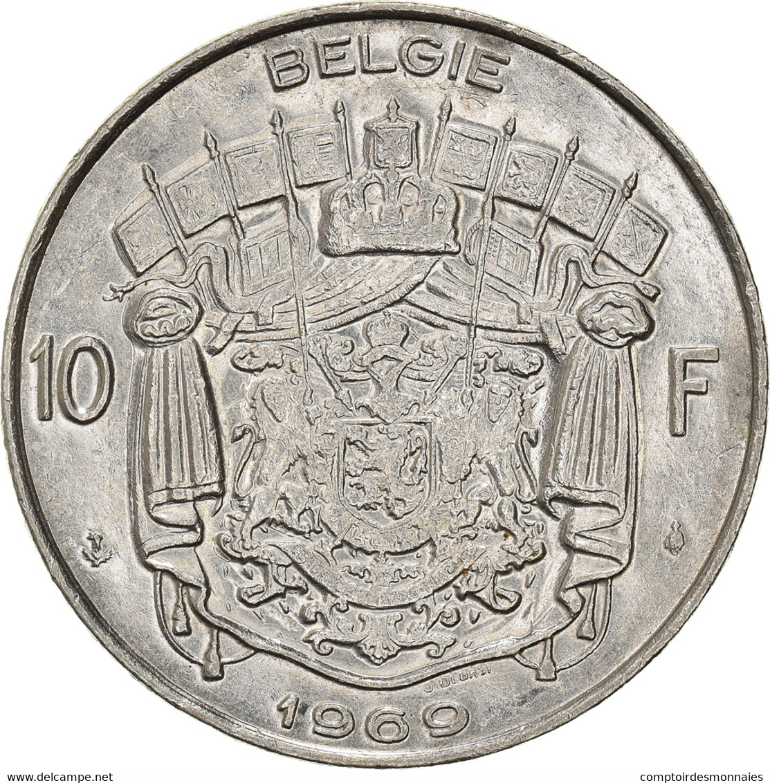 Monnaie, Belgique, 10 Francs, 10 Frank, 1969 - 10 Frank