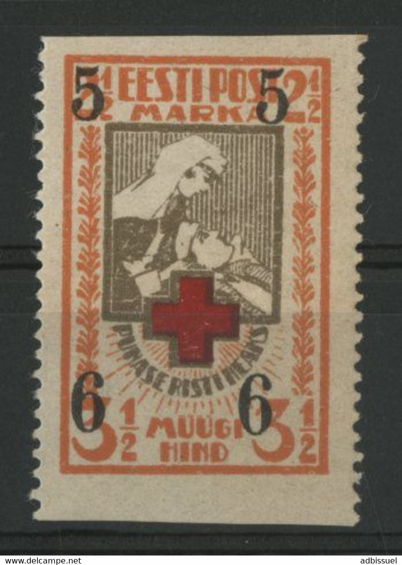 ESTONIE / EESTI N° 84 (Mi 60) Cote 60 € NON DENTELE HORIZONTALEMENT Neuf * (MH) - Estonia