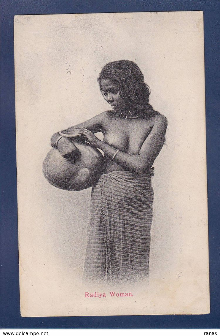 CPA Nu Féminin Ceylon Ceylan Ethnique Circulé Femme Nue Nude - Sri Lanka (Ceylon)