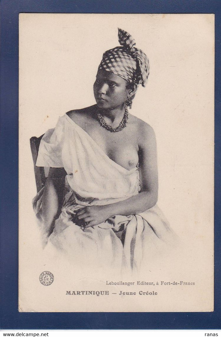 CPA Martinique > Fort De France Nu Féminin Type Ethnic Nude écrite - Fort De France