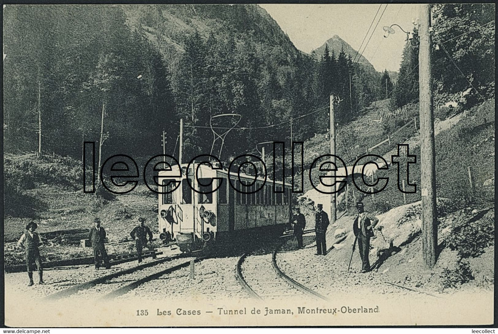 Suisse - FR Les Cases - Bahnhof - Bahn MOB - Montbovon - Montbovon