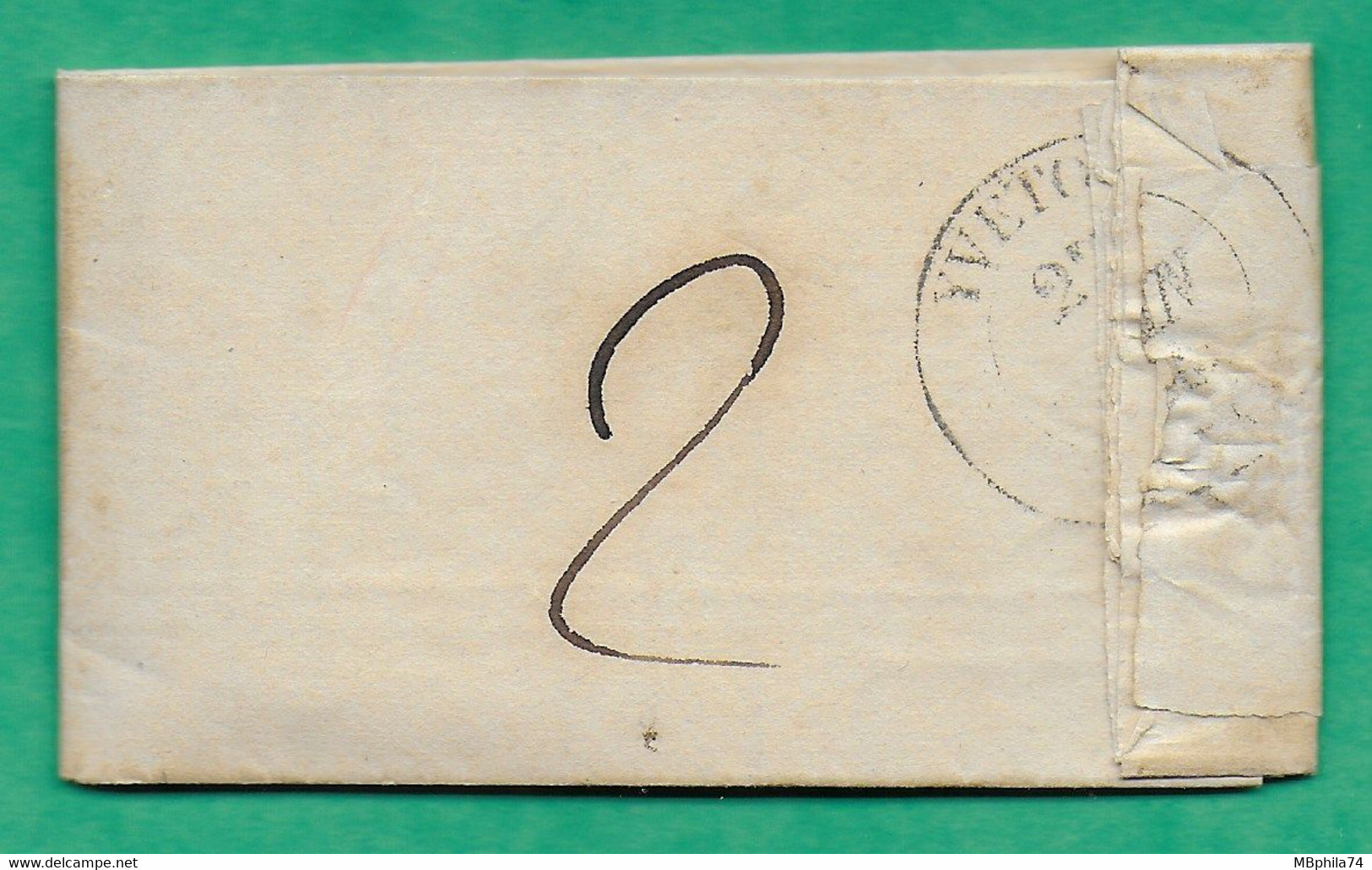 CAD TYPE 15 PAVILLY SEINE INFERIEURE FABRICATION PARTICULIERE PP ROUGE POUR YVETOT 1845 LETTRE COVER FRANCE - 1801-1848: Voorlopers XIX