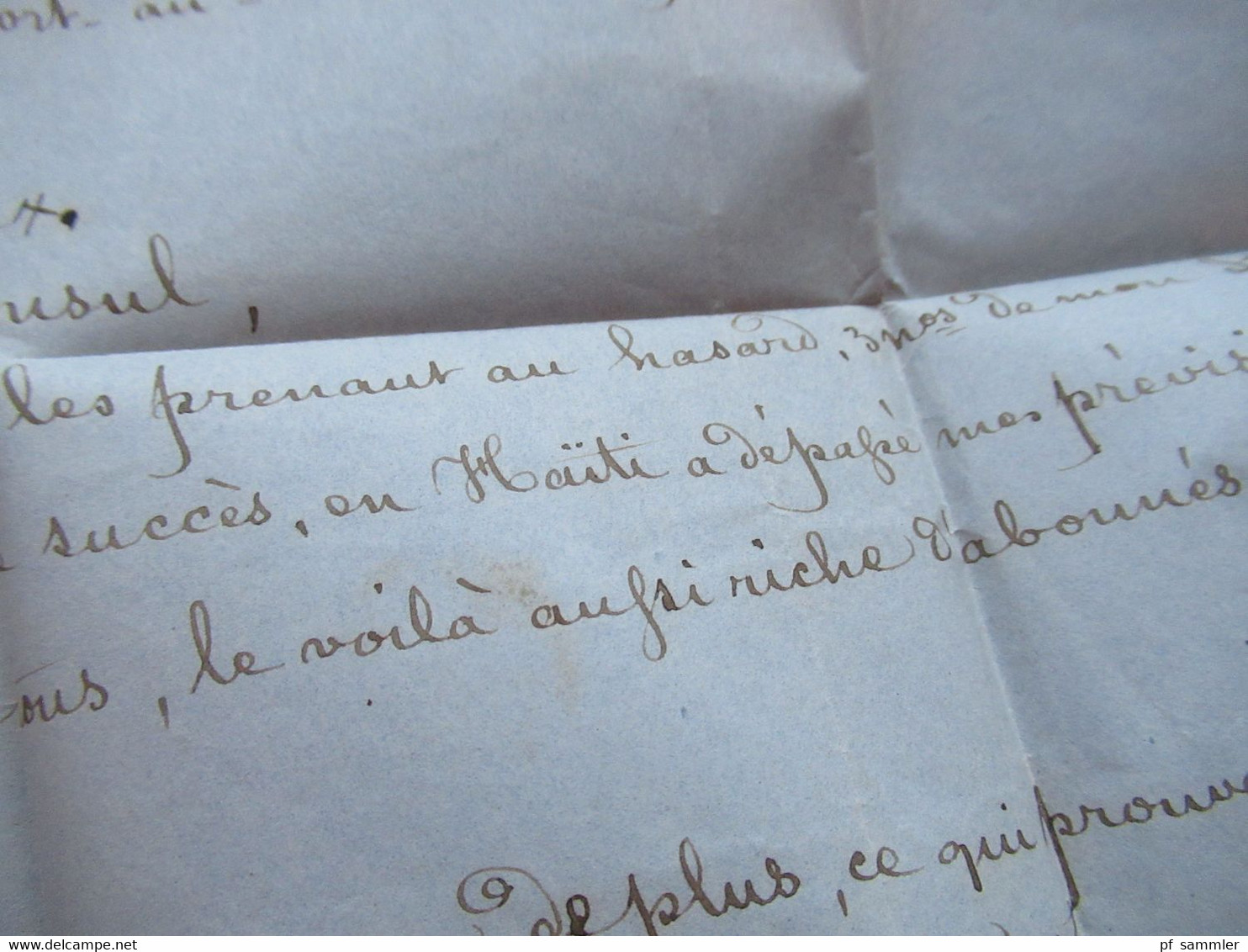 Haiti 1861 Schiffspost über London Port Au Prince - Bordeaux an den Consul d'Haiti Stempel GB 1F 60C und K1 Jacmel