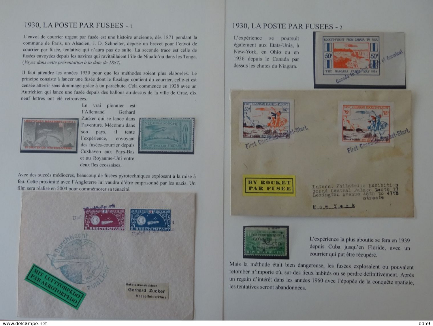 LA POSTE PAR FUSEES Allemagne Pays-Bas, USA Canada, Mexique, Texte à Lire - Autres & Non Classés