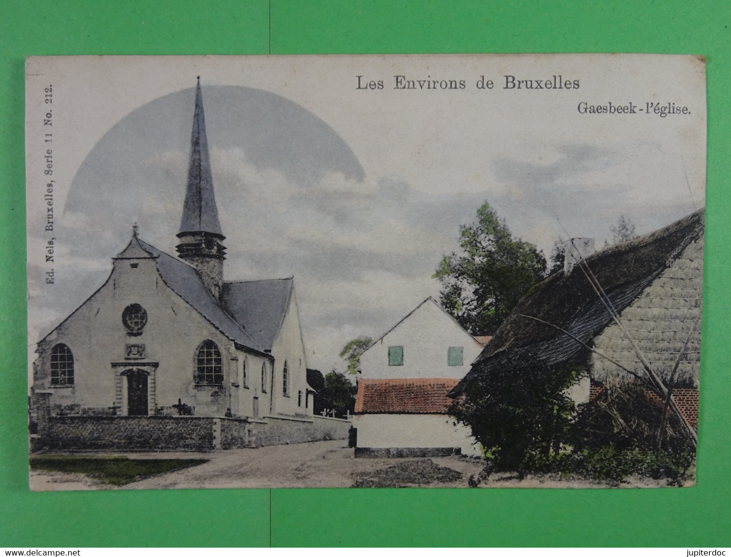 Les Environs De Bruxelles Gaesbeek L'église (Nels Colorisée) - Lennik