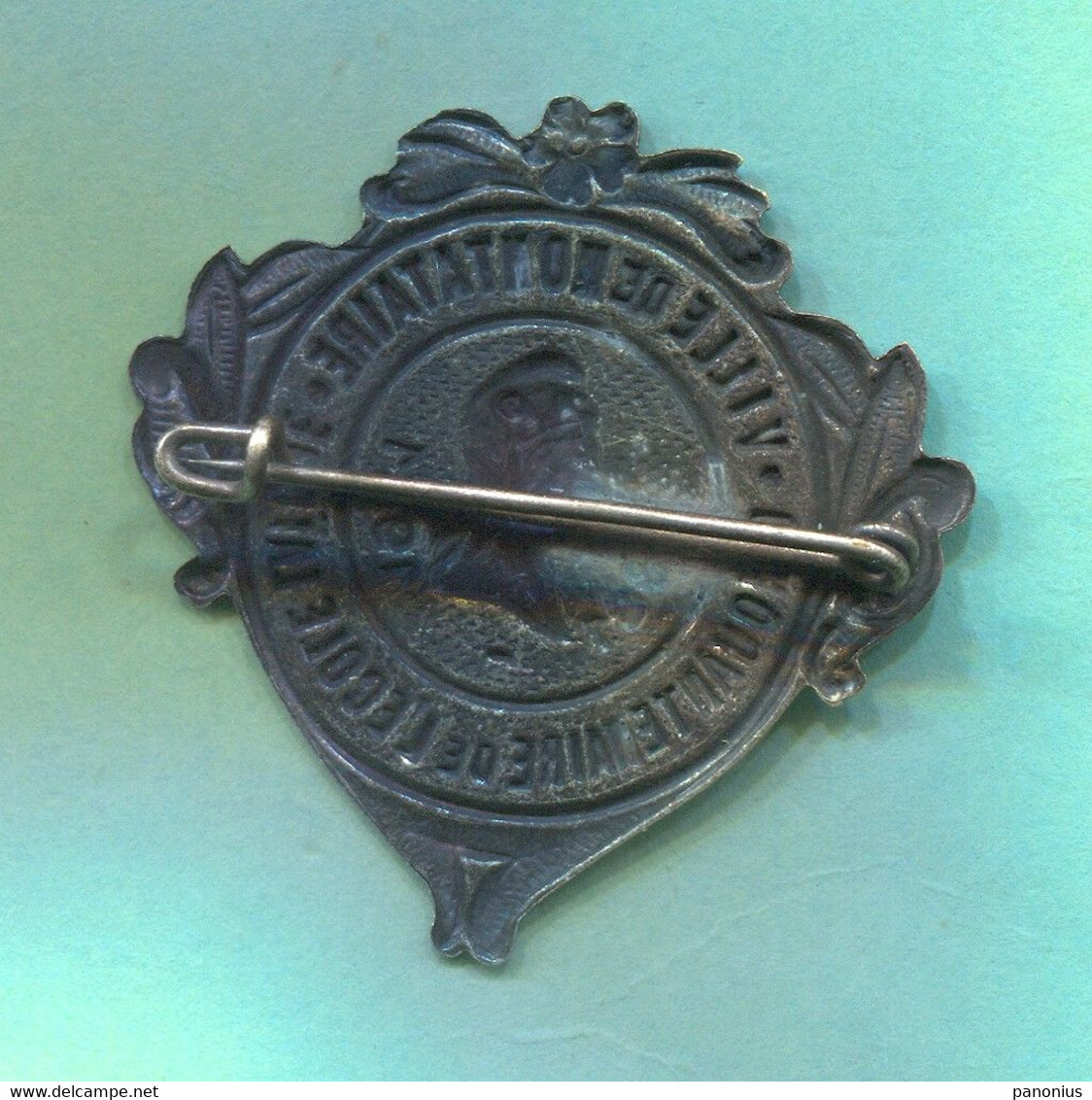 MONTATAIRE France, Cinquantenaire De L Ecole Laique School, Vintage Pin Badge, Abzeichen, Year 1931 - Administrations