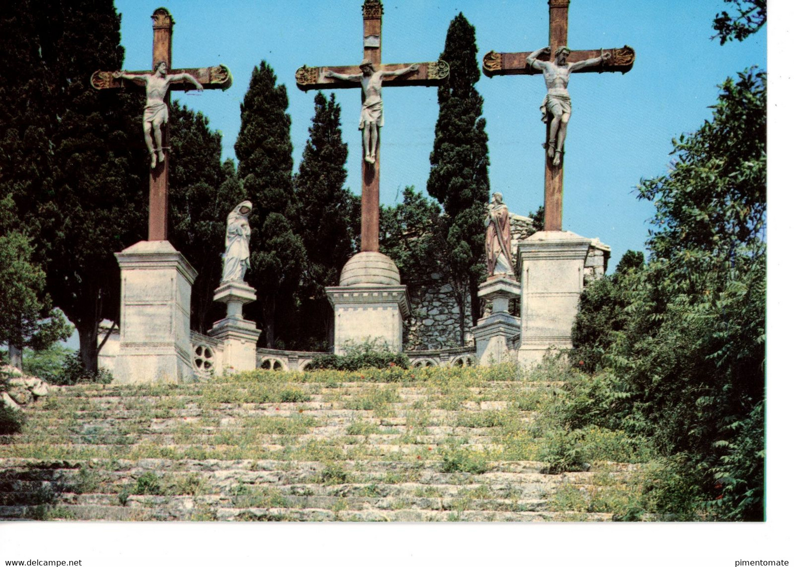 ROCHEFORT DU GARD SANCTUAIRE NOTRE DAME DE GRACE VUE AERIENNE LOT 2 CARTES - Rochefort-du-Gard