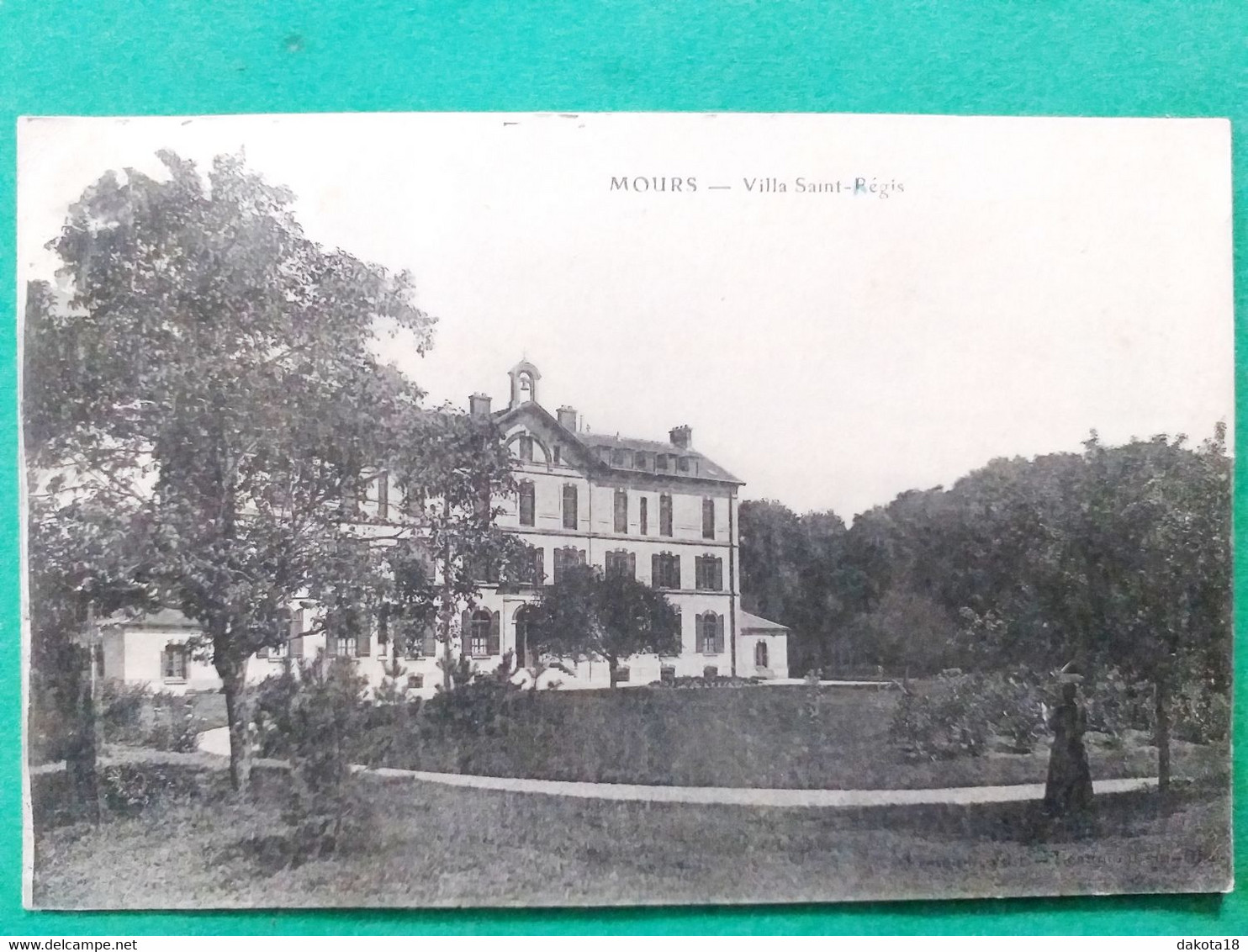 95 ,mours , La Villa Saint Régis En 1919...........vue  Peu Courante - Mours