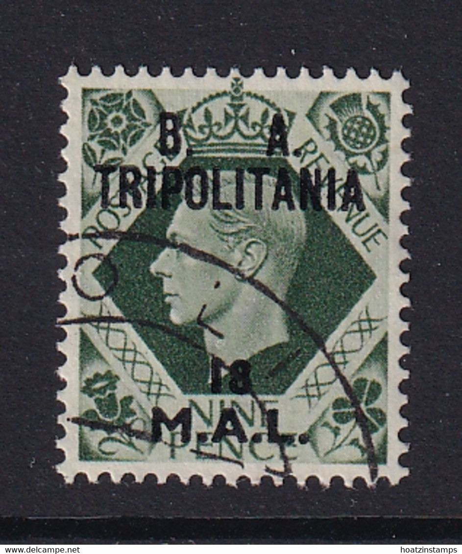 Tripolitania: 1950   KGVI 'B. A. Tripolitania' OVPT   SG T22    18l On 9d    Used - Tripolitaine