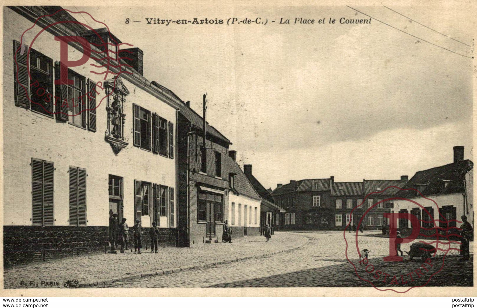 RARE   VITRY EN ARTOIS LA PLACE ET LE COUVENT - Vitry En Artois