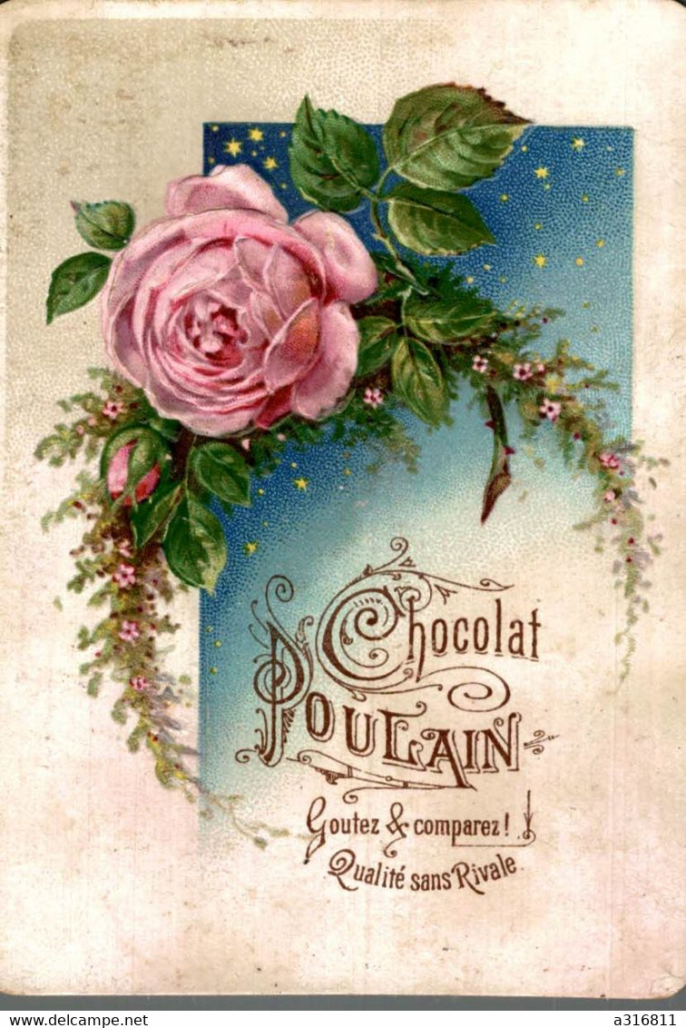 CHROMO CHOCOLAT POULAIN  Rose - Poulain