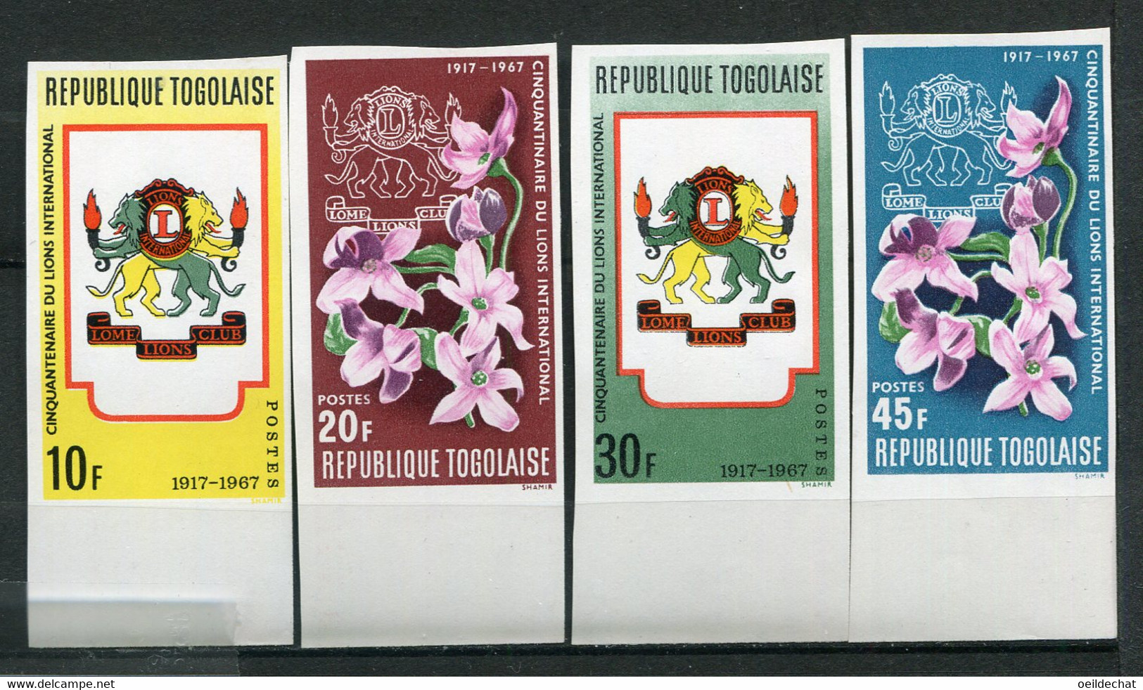 23362 TOGO N°539/42** N.D Cinquantenaire Du Lions International  1967  TB - Togo (1960-...)