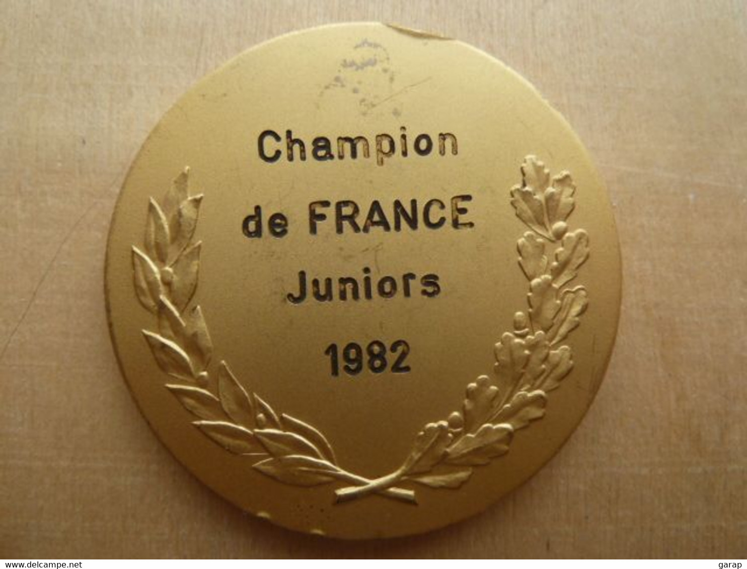 DA-054 Médaille Fédération Française De Hand-Ball FFHB Champion De  France Juniors 1982,anagramme JB,pourtour En Relief - Handball