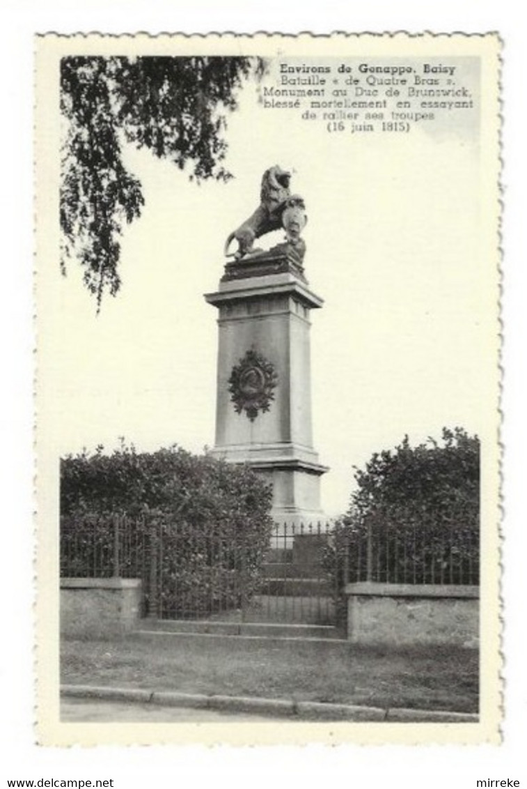 §  -  BAISY   -   Environs De Ggenappe - Monument Au Duc De Brunswick - Genappe