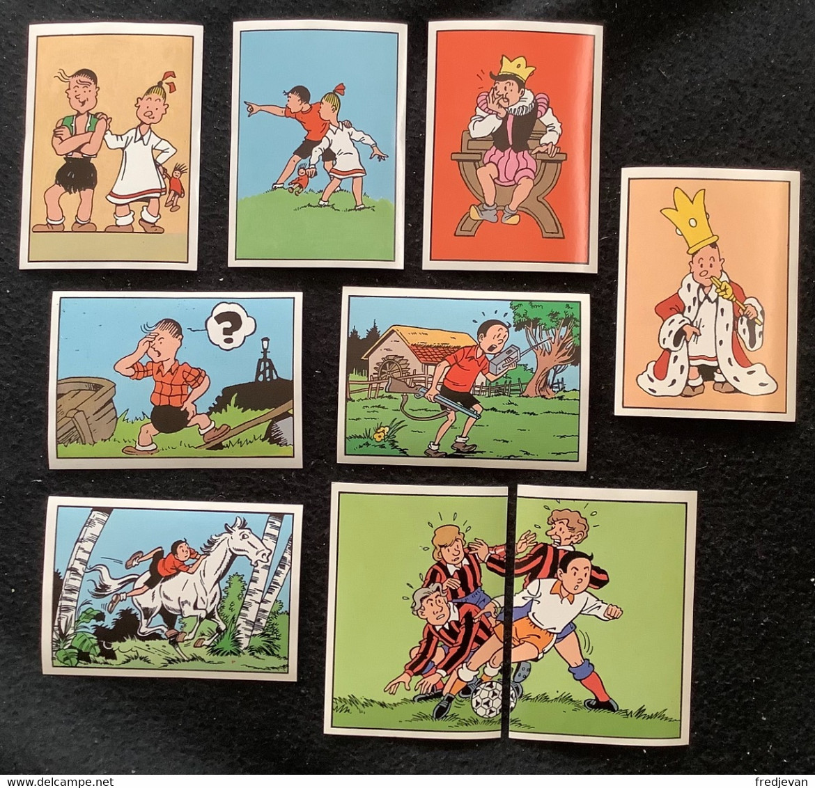 Lot Van 9 Stickers - Suske En Wiske / Bob Et Bobette / 1995 - Suske & Wiske