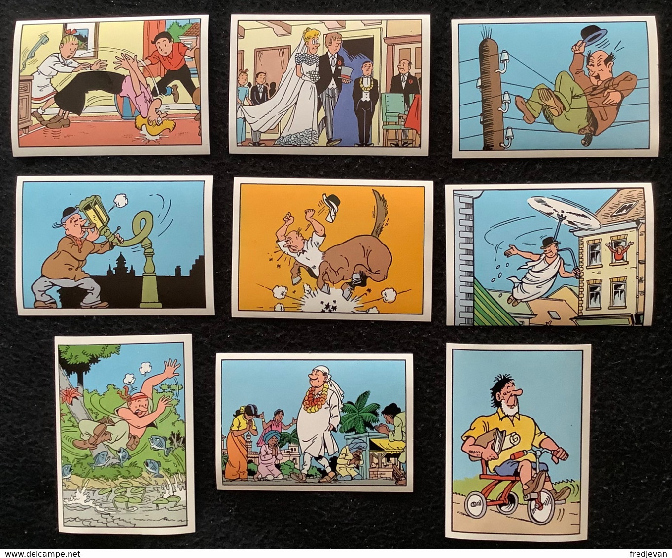 Lot Van 9 Stickers - Suske En Wiske / Bob Et Bobette / 1995 - Suske & Wiske