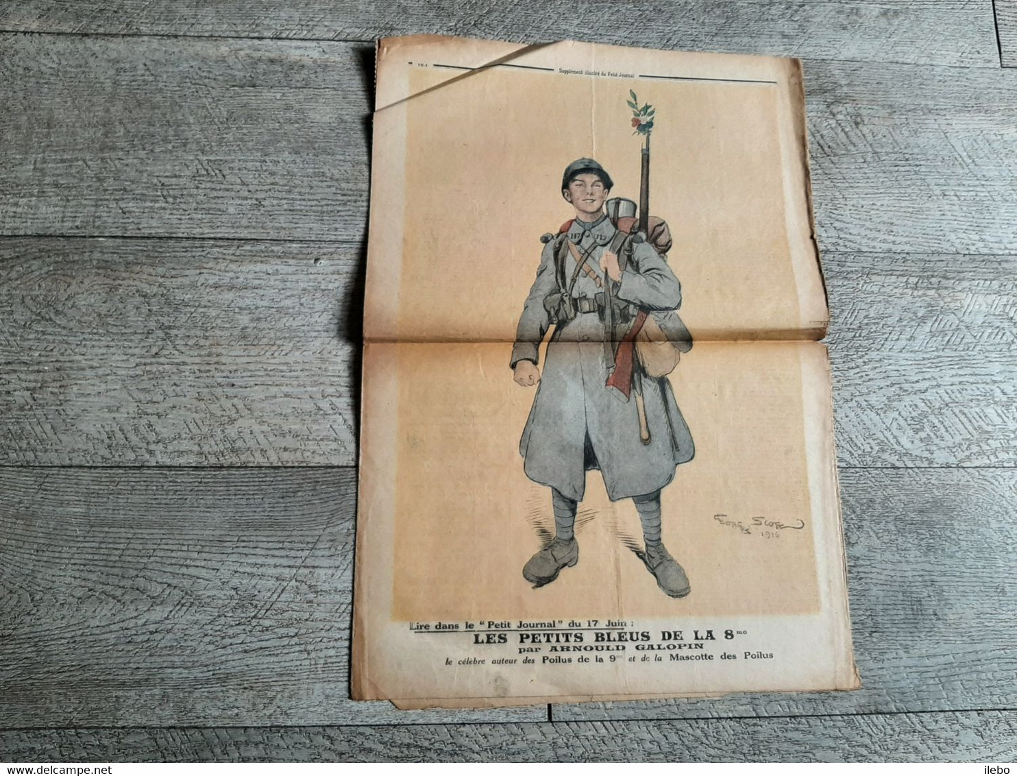 Le Petit Journal  Illustré Général Lochwitzky Commandant De La 1ère Brigade Russe Les Petits Bleus De La 8ème Ww1 Guerre - Le Petit Journal