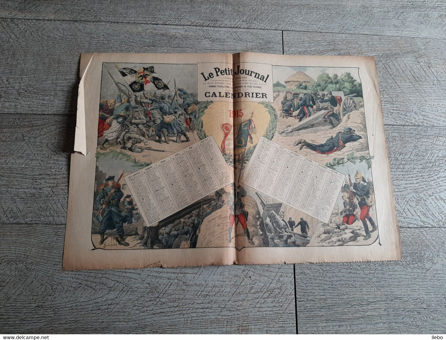 Le Petit Journal  Illustré Le Nouvel An Sur Le Front Calendrier 1915 Ww1 Guerre - Le Petit Journal