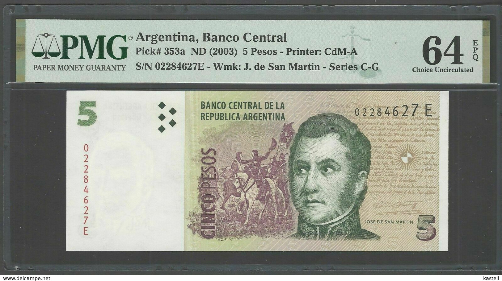 ARGENTINA  5 Pesos  2003 - Liberia