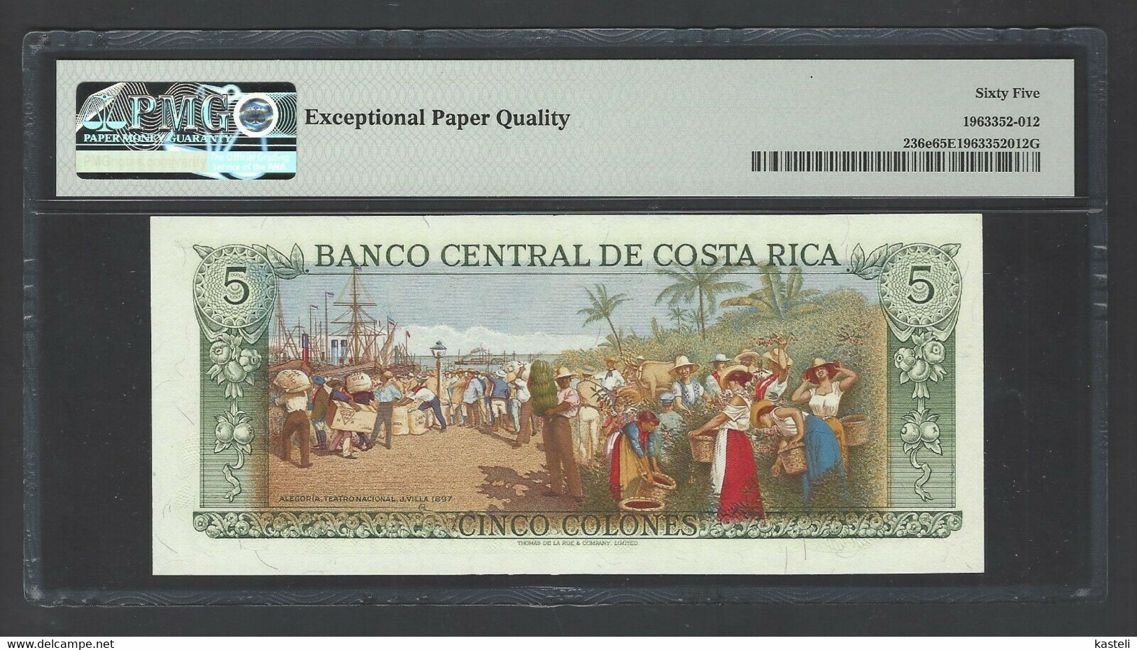 COSTA RICA  5 Colones  24.01.1990 - Costa Rica