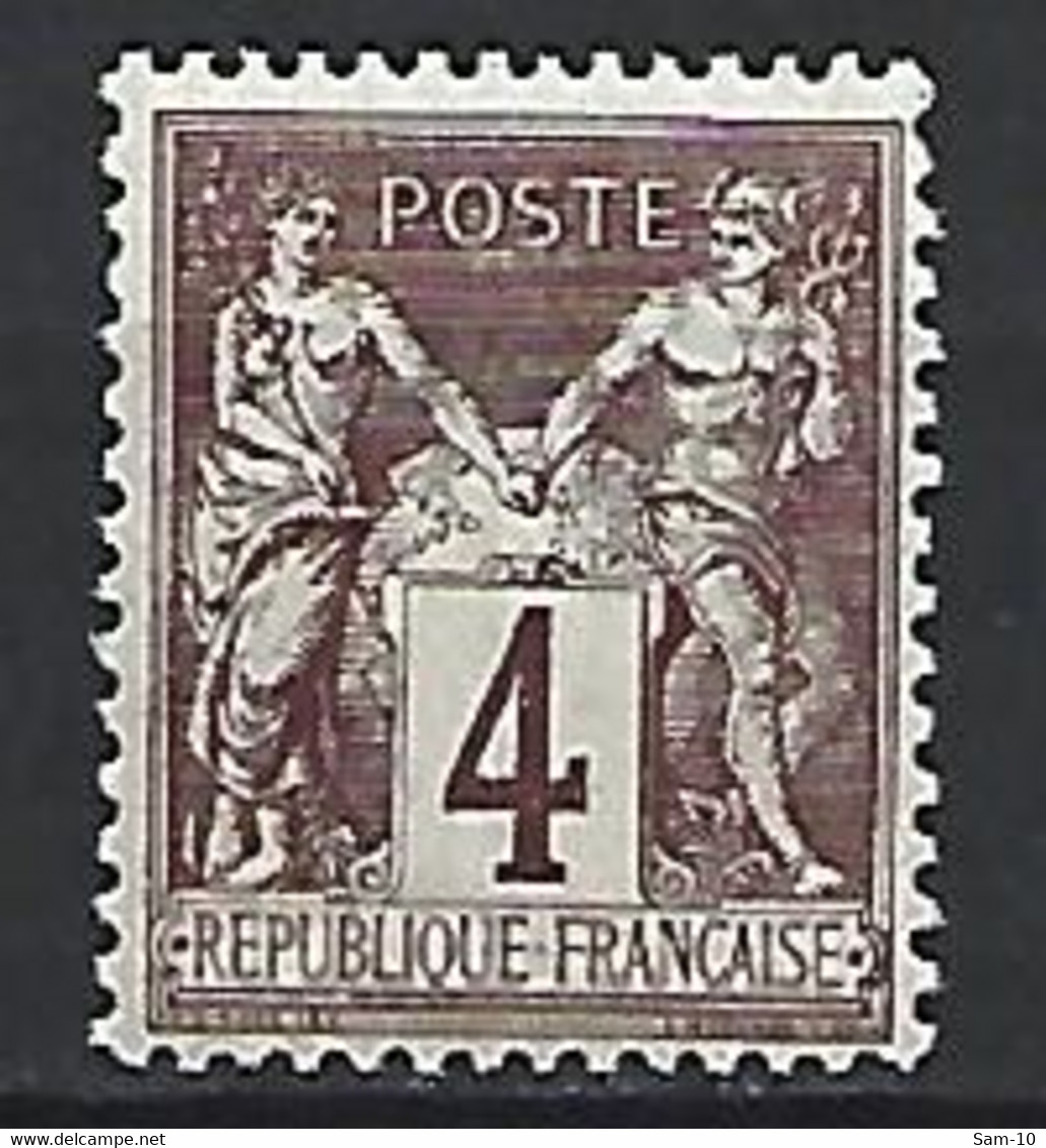 Timbre De France En Neuf ** N 88 Type 2 - 1876-1898 Sage (Type II)