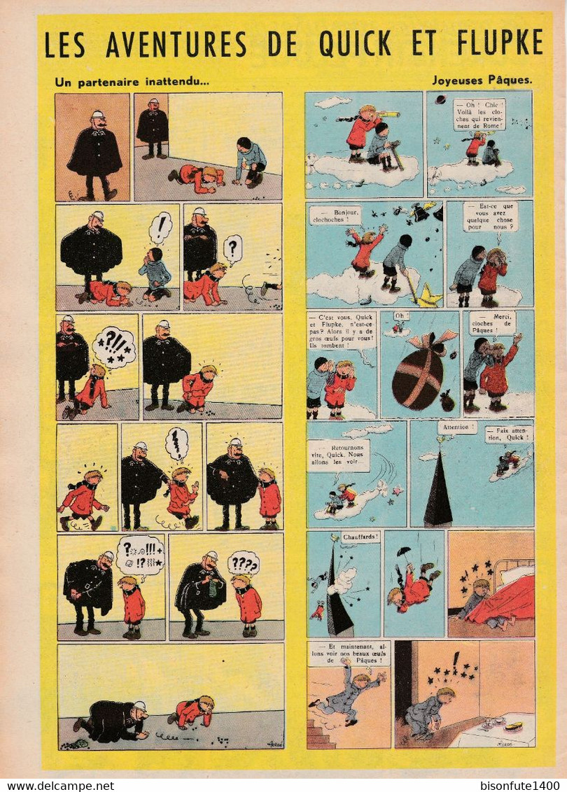 TINTIN - Hergé : Les Aventures De Quick Et Flupke Couleur Datant De 1952 Et Paru Dans Le Journal TINTIN. - Quick Et Flupke