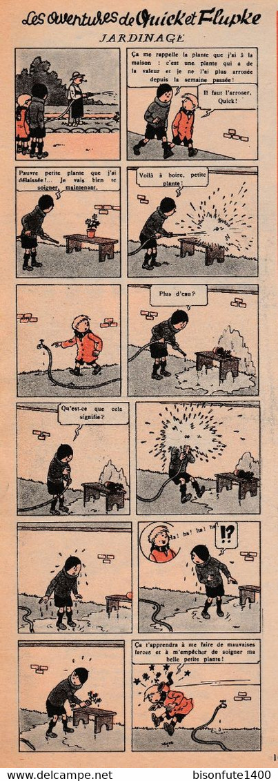 TINTIN - Hergé : Les Aventures De Quick Et Flupke En Noir Et Blanc Datant De 1948 Et Paru Dans Le Journal TINTIN. - Quick Et Flupke