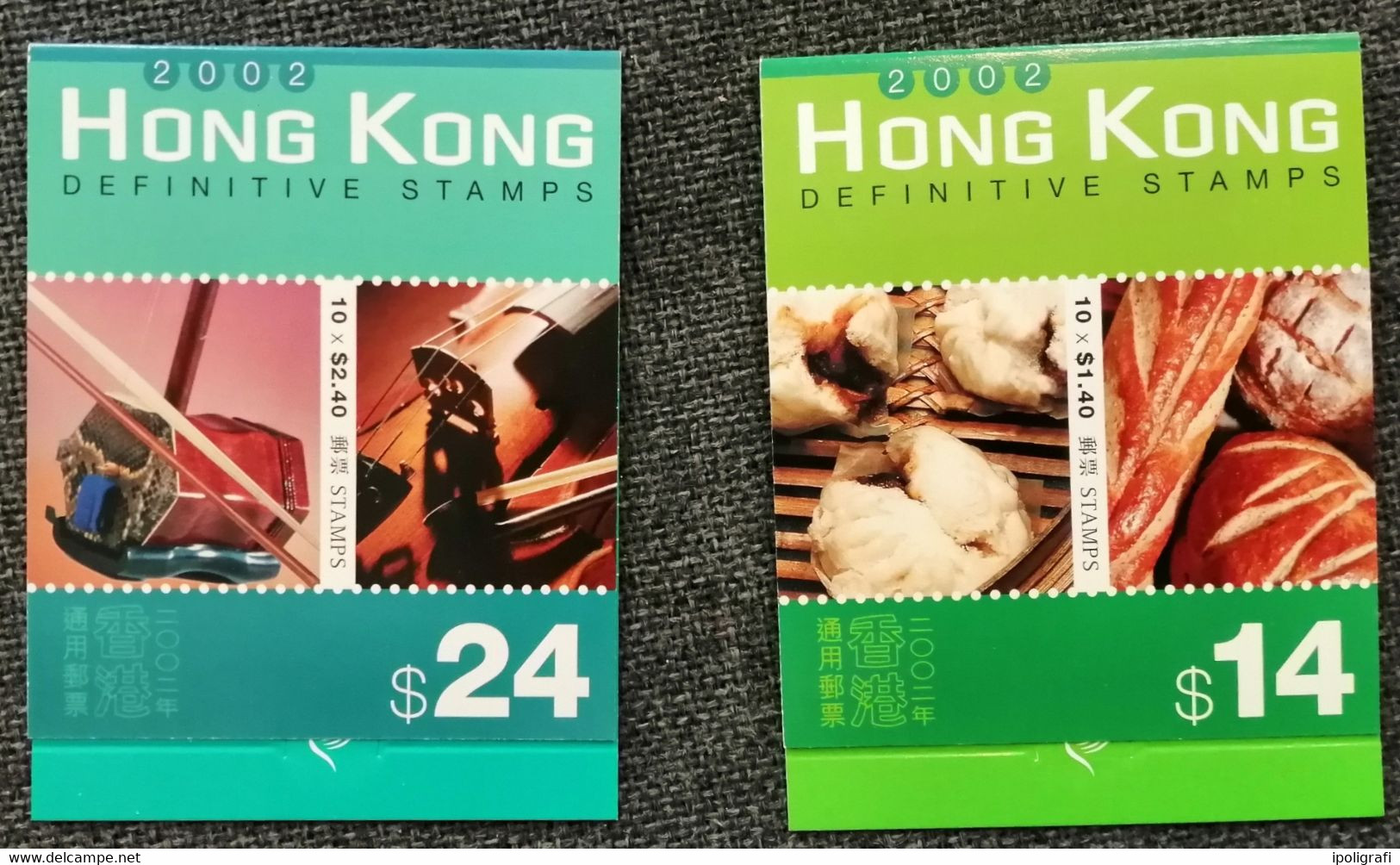 Hong Kong 2002 Nuova Definitiva, Cultura, Carnets Da 14 E 24$, C1031a +1035a Mnh, Belli - Booklets