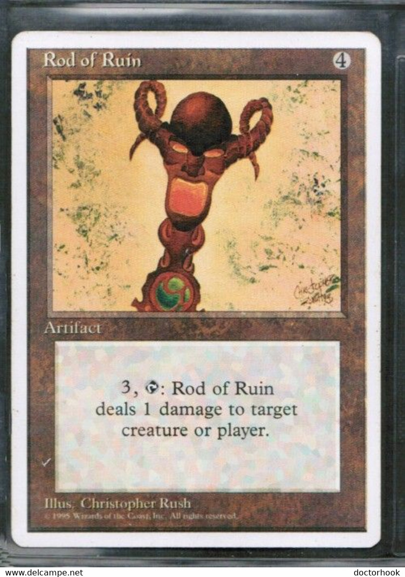 MAGIC The GATHERING  "Rod Of Ruin"---4th EDITION (MTG--149-7) - Other & Unclassified