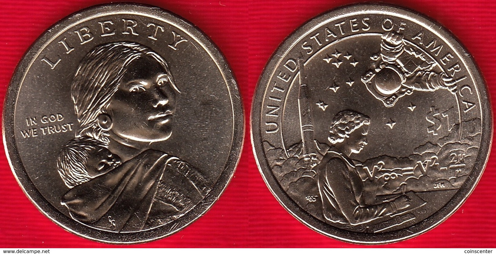 USA 1 Dollar 2019 D Mint "Native American - Space Program" UNC - 2000-…: Sacagawea
