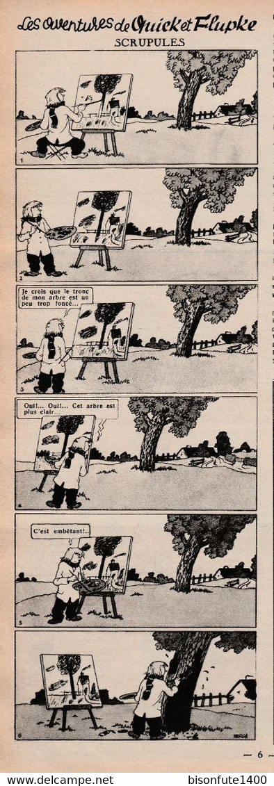 TINTIN - Hergé : Les Aventures De Quick Et Flupke En Noir Et Blanc Datant De 1948 Et Paru Dans Le Journal TINTIN. - Quick Et Flupke