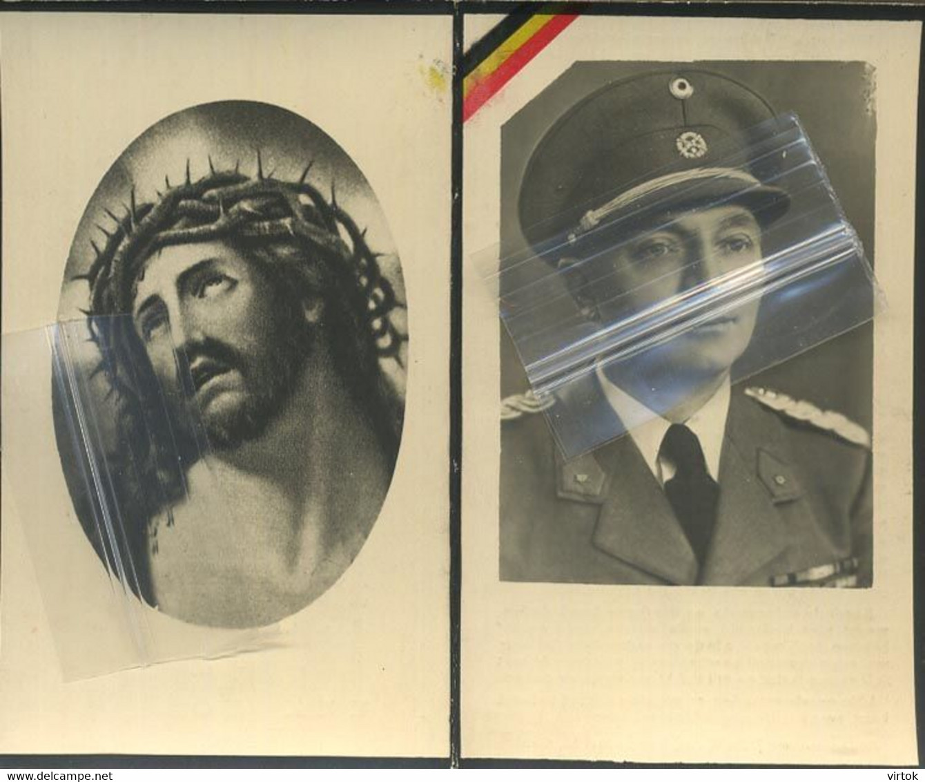 Edgard Ongena   :  Gent 1901 - Ongeval Oostwinkel Eeklo 1951  ( Adjudant Munitiedepot Militaria Eeklo  ) - Devotion Images