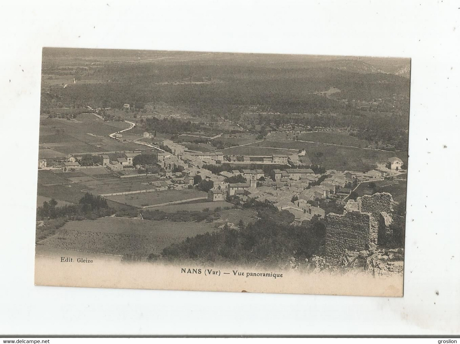 NANS (VAR) VUE PANORAMIQUE 1915 - Nans-les-Pins