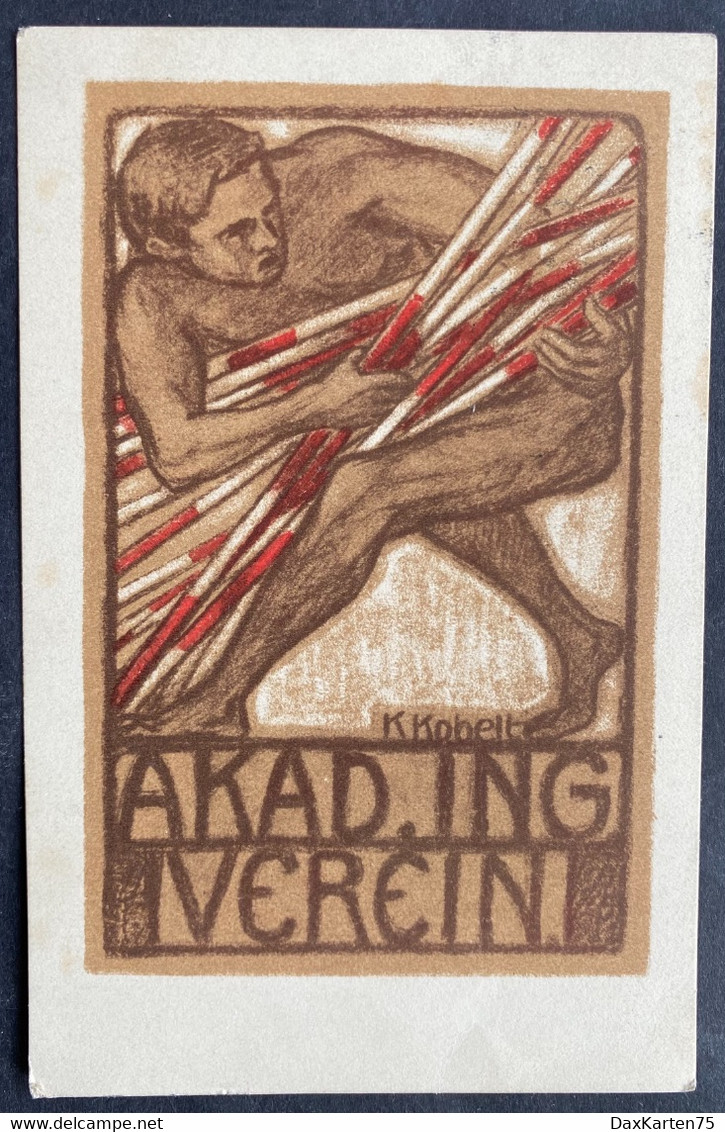 Akad. Ingenieur-Verein/ K. Kobel/ Gestempelt 1916 In Zürich - 1900-1949