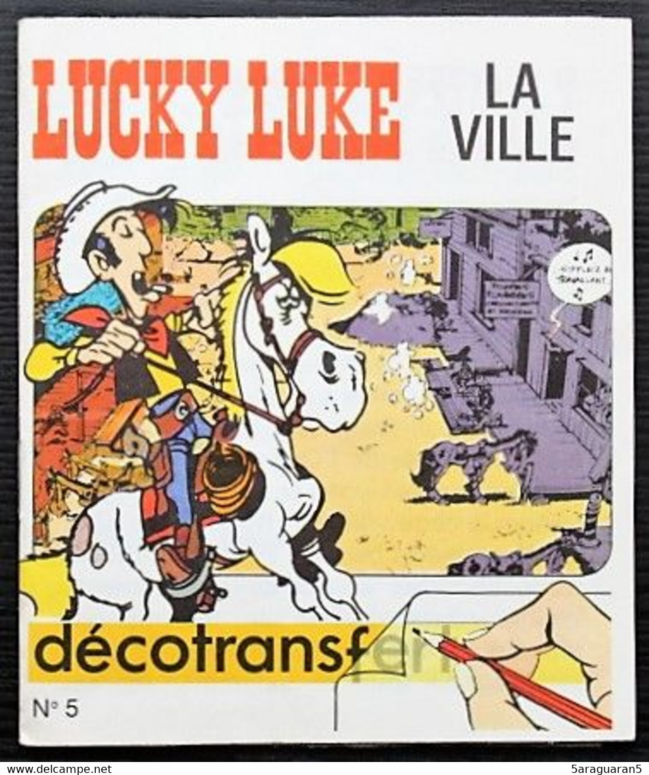 Décorama Décalcomanies Décotrans N°5 - Lucky Luke - La Ville - Dargaud 1971 - Autocollants