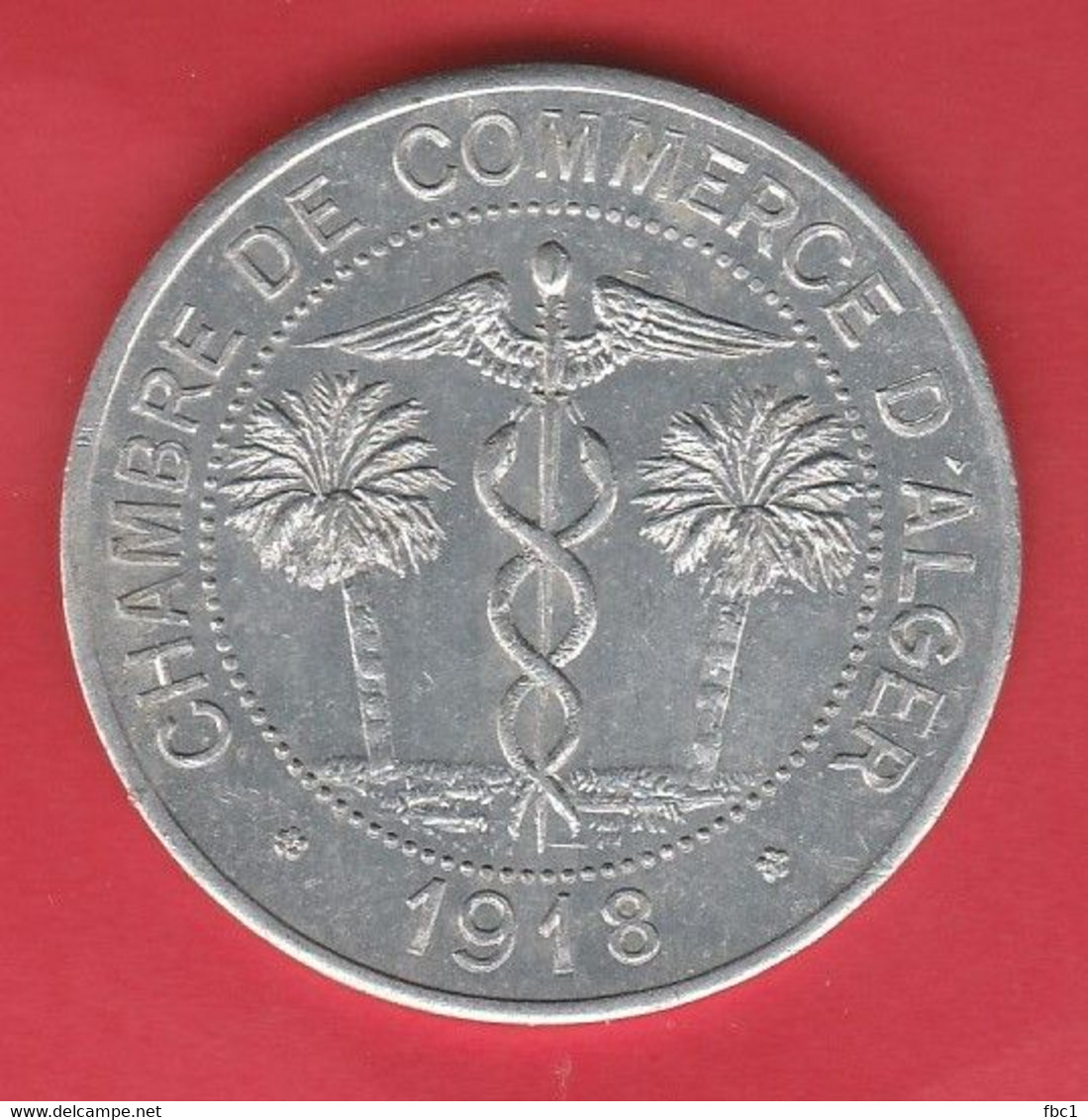 Algérie - Chambre De Commerce D'Alger 10 Centimes - 1918 (TBE) - Algérie