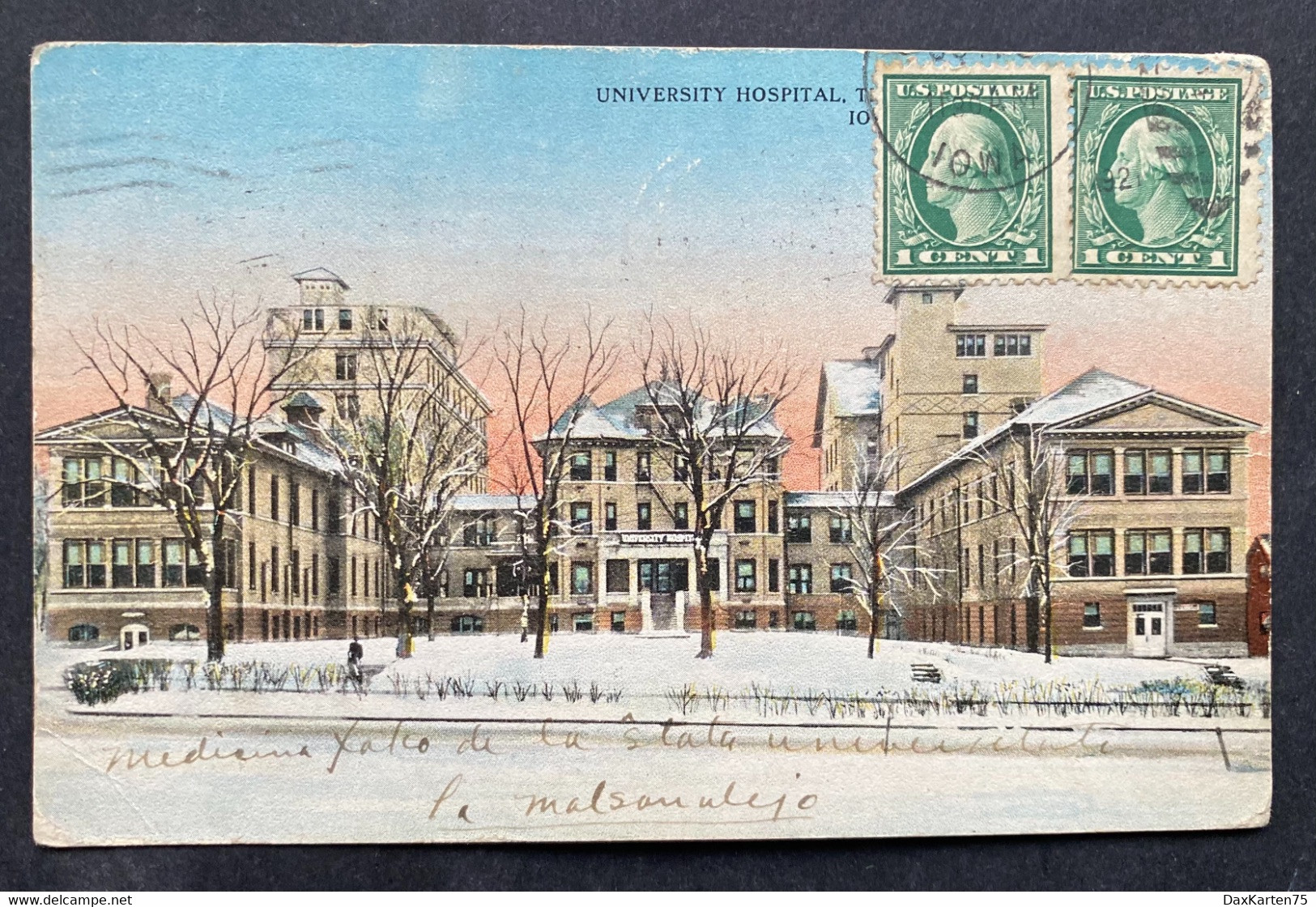 Iowa University Hospital Ca. 1920 - Iowa City