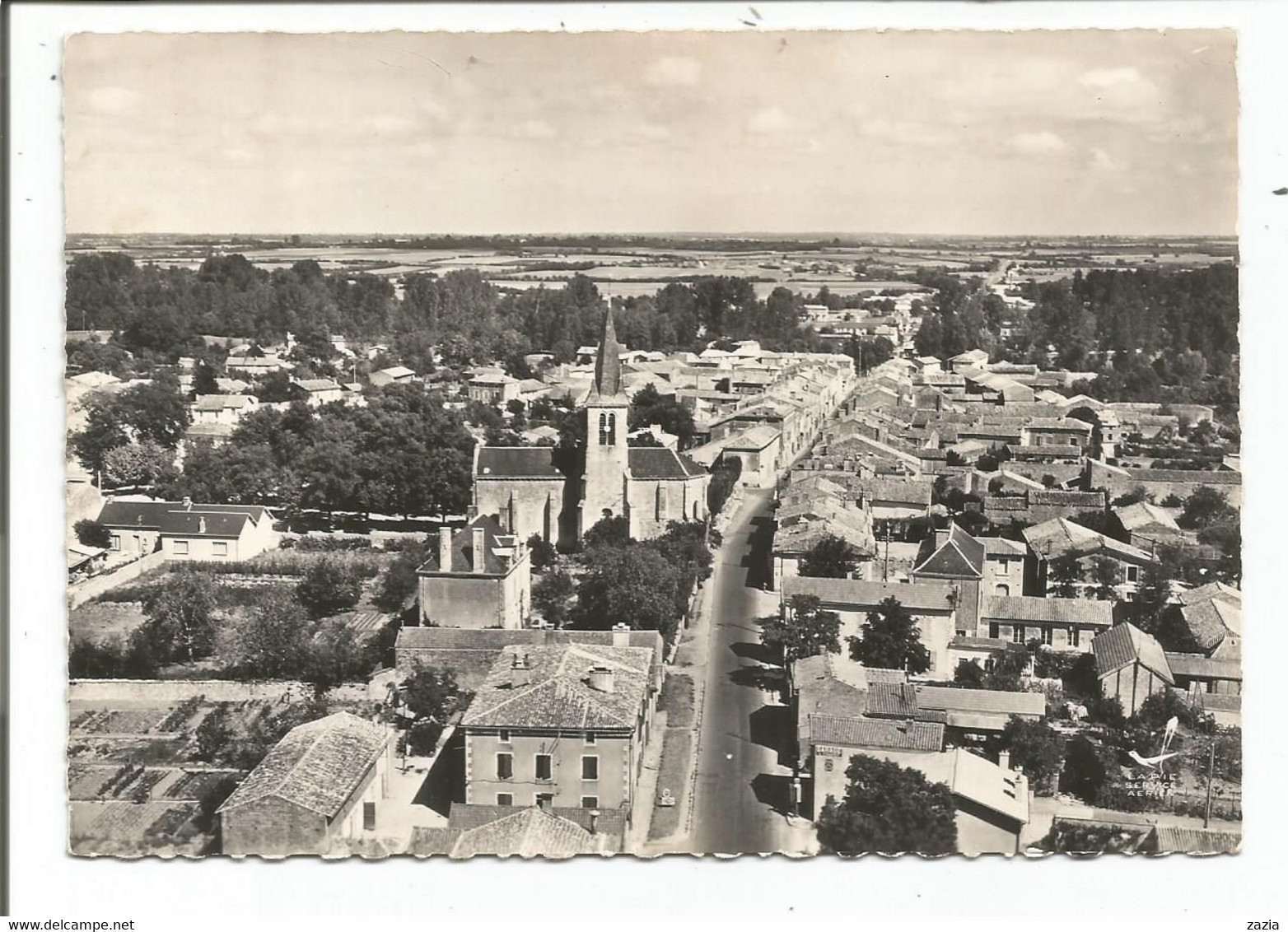 79.223/ BRIOUX Sur BOUTONNE - Vue Générale - L'église Et Route De Poitiers - Brioux Sur Boutonne