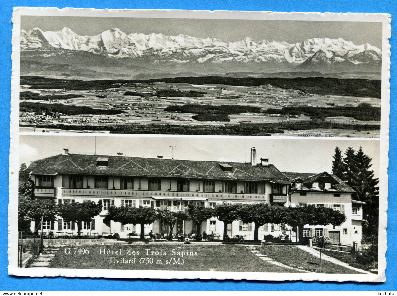 S101, Evillard, Près De Bienne Biel, Hotel Des Trois Sapins, Drei Tannen, Leubringen, 7496, GF, Circulée 1942 - Bienne