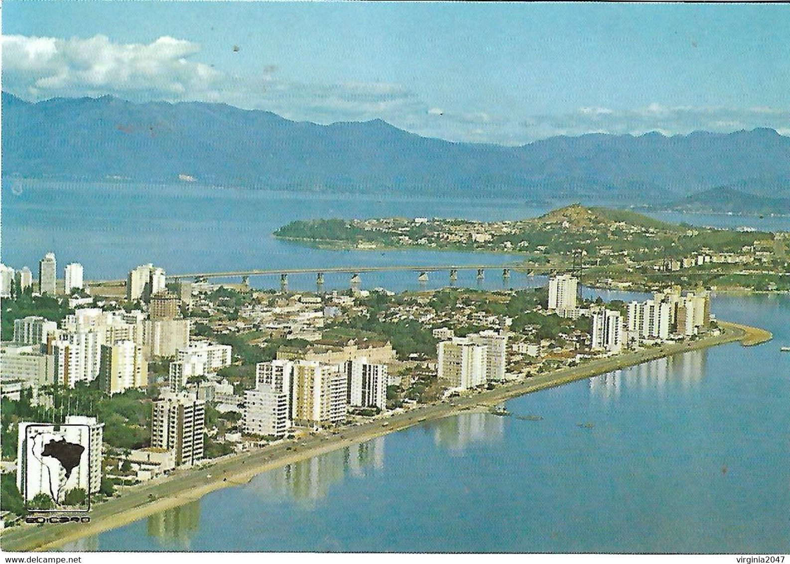 Brasil Postal De Florianopolis-vista Aerea - Florianópolis