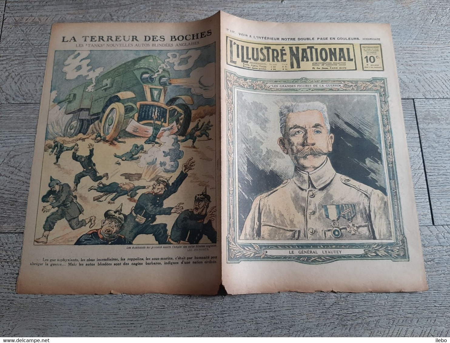 L'illustré National N°117 Caricature  Général Lyautey Tanks Retour De Captivité Ww1 Guerre - Le Petit Journal