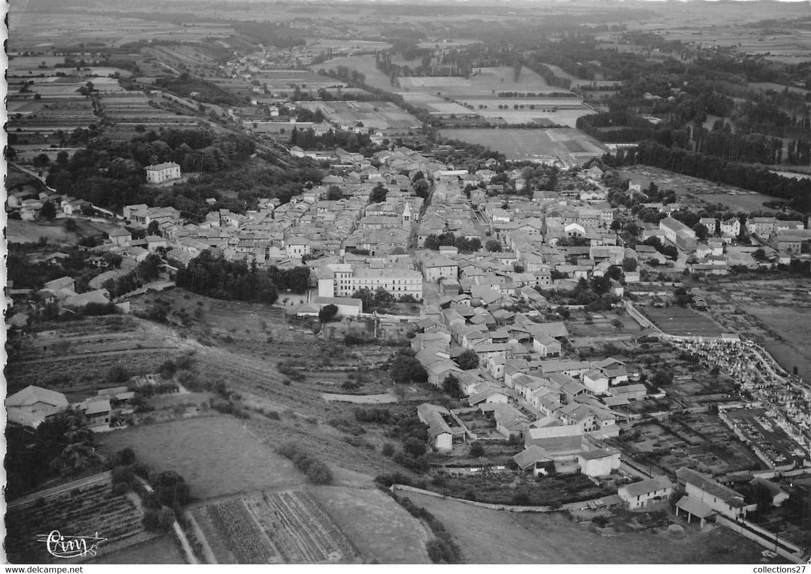 38-BEAUREPAIRE- VUE GÉNÉRALE AÉRIENNE - Beaurepaire