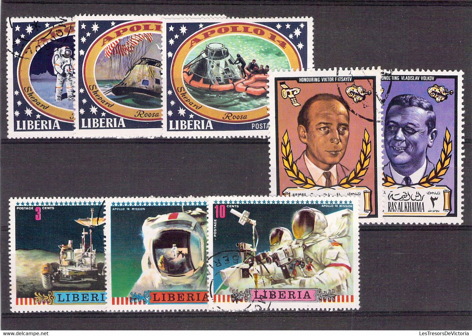 Lot De Timbres Thème Espace Du Libéria - Maldives - Pologne - Rwanda - RDC -Espagne - Russie - Canada - Otros & Sin Clasificación