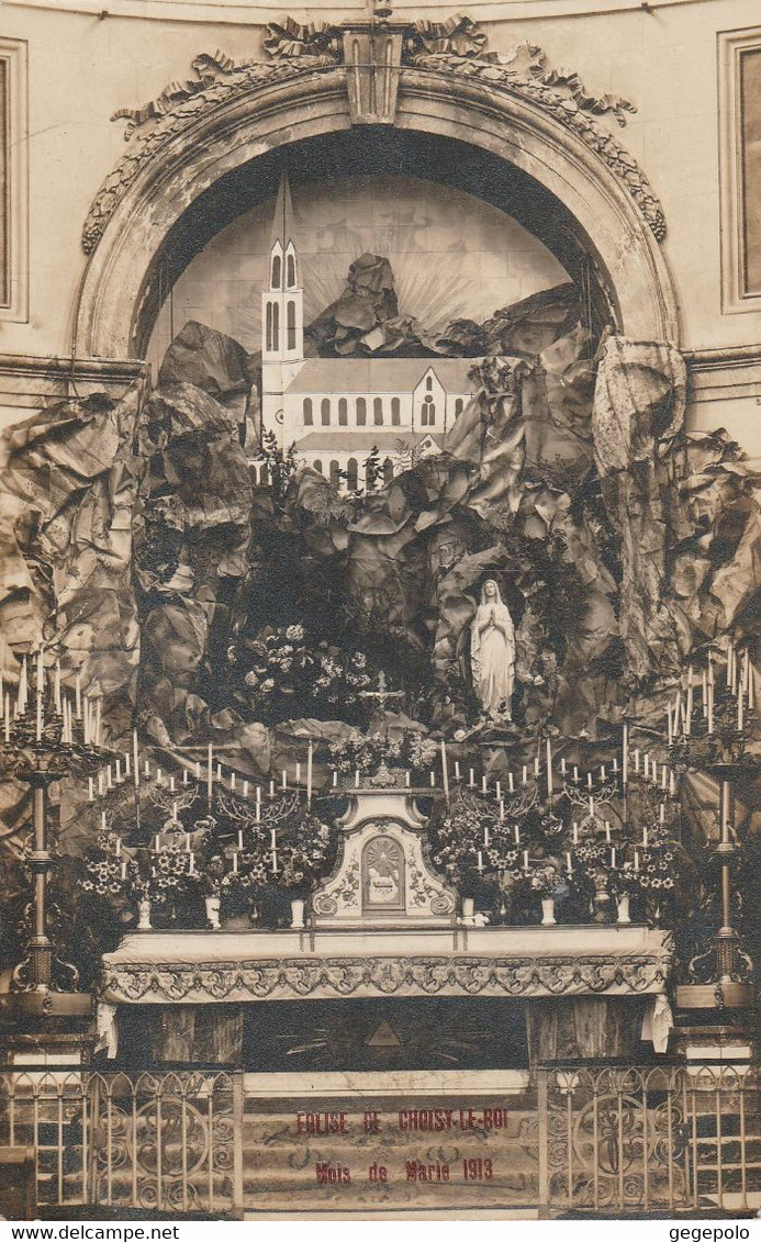 CHOISY LE ROI - Eglise - Mois De Marie 1913 ( Carte Photo ) - Choisy Le Roi