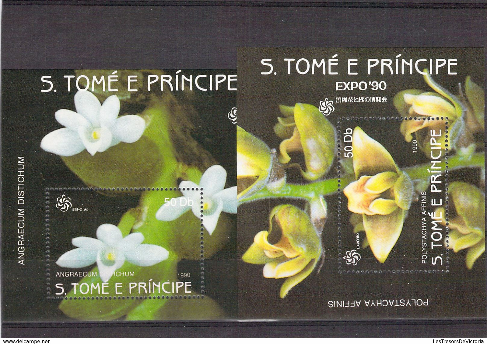 Lot De Timbres Thème Fleurs Orchidées -  S Tomé E Principe - Cuba - Indonésie Etc. - Orchidee